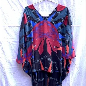 Free people Rayon Drapey oversized blouse. 💘